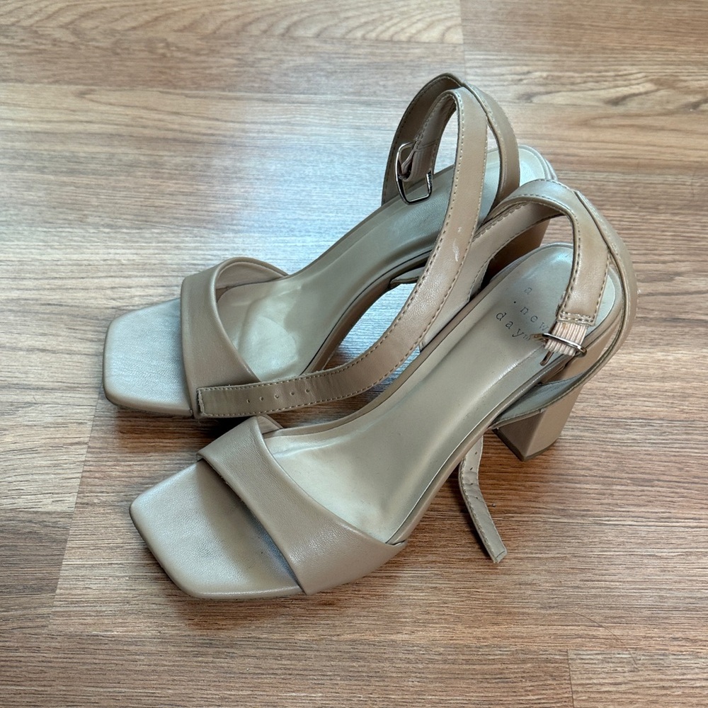 a new day Taupe Heeled Sandals